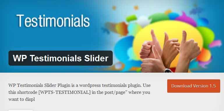 WP Testimonials Slider