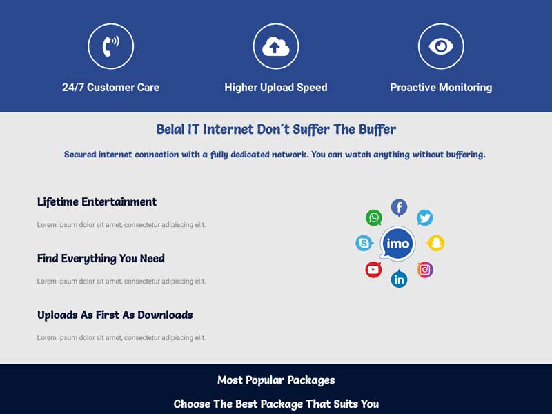 ISP Website Development