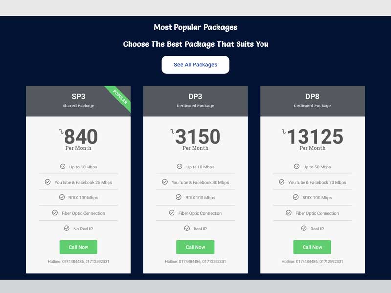 ISP Website Development